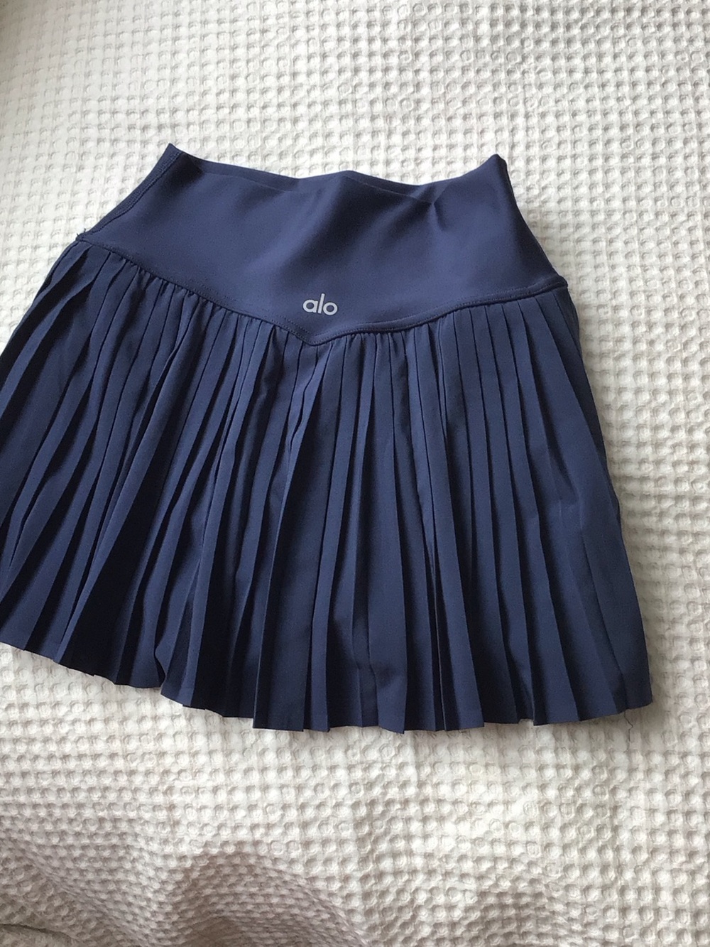 ALO Yoga Navy Pleated Girls Dress